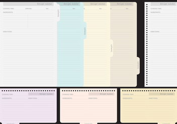 Recipe Templates - Free vector #389885
